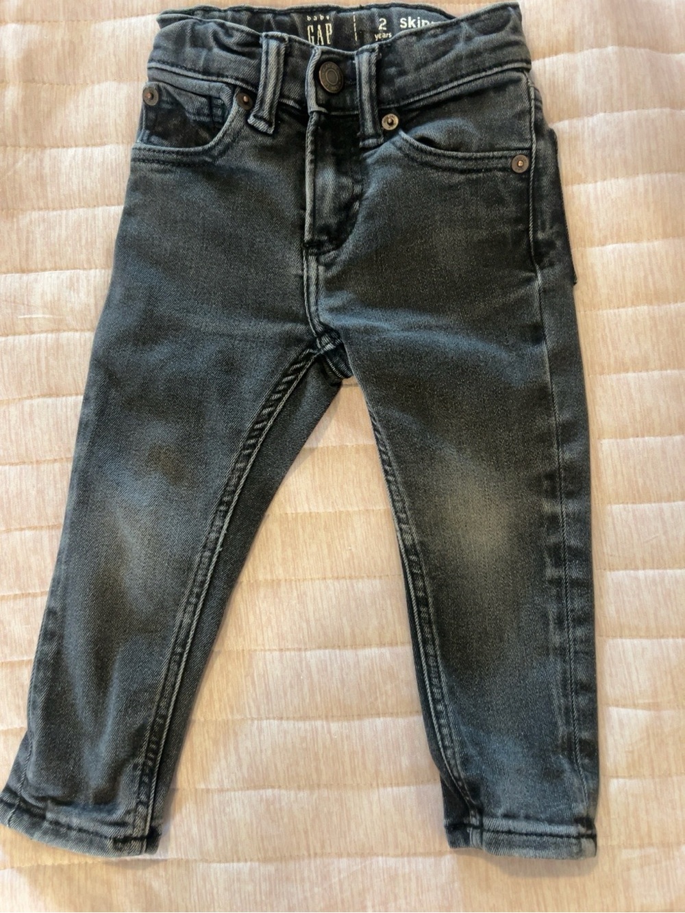 GAP Kids Black Washed Skinny Jeans